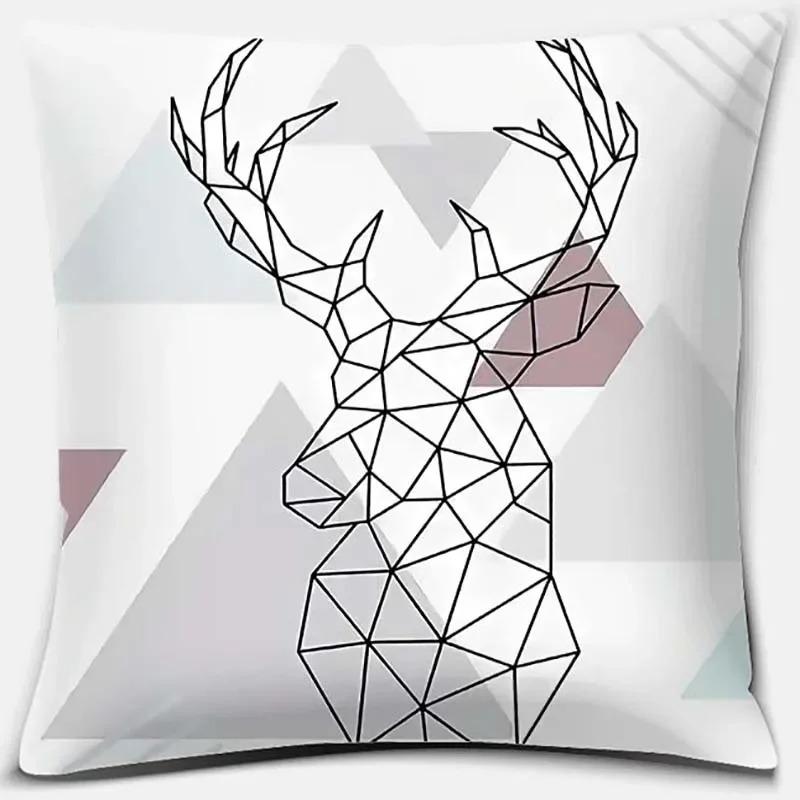 Christmas Themed Pillowcases Car Accessories Office Santa Claus Living Room Sofa Home Pillowcases