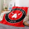 FC Midtjylland Flanelldecke mit Aufdruck, Hohe Qualität, Bequem für alle Jahreszeiten, Heimdekoration, Wärme und Komfort