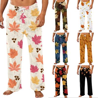 Men's Printed Pajama Pants Soft Casual Sleep Pants for Loungewear