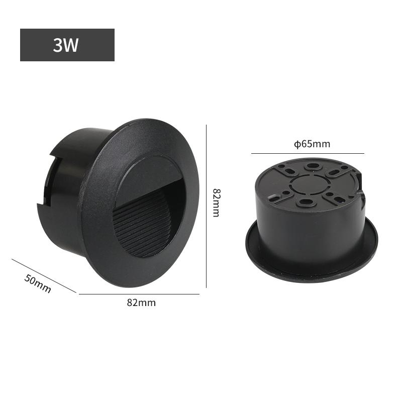 Recessed Led Wall Lamp Switch to Control Stair Case Light 3W 5W AC85-265V Step Lamp Corridor Lighting Indoor Wall Lighting