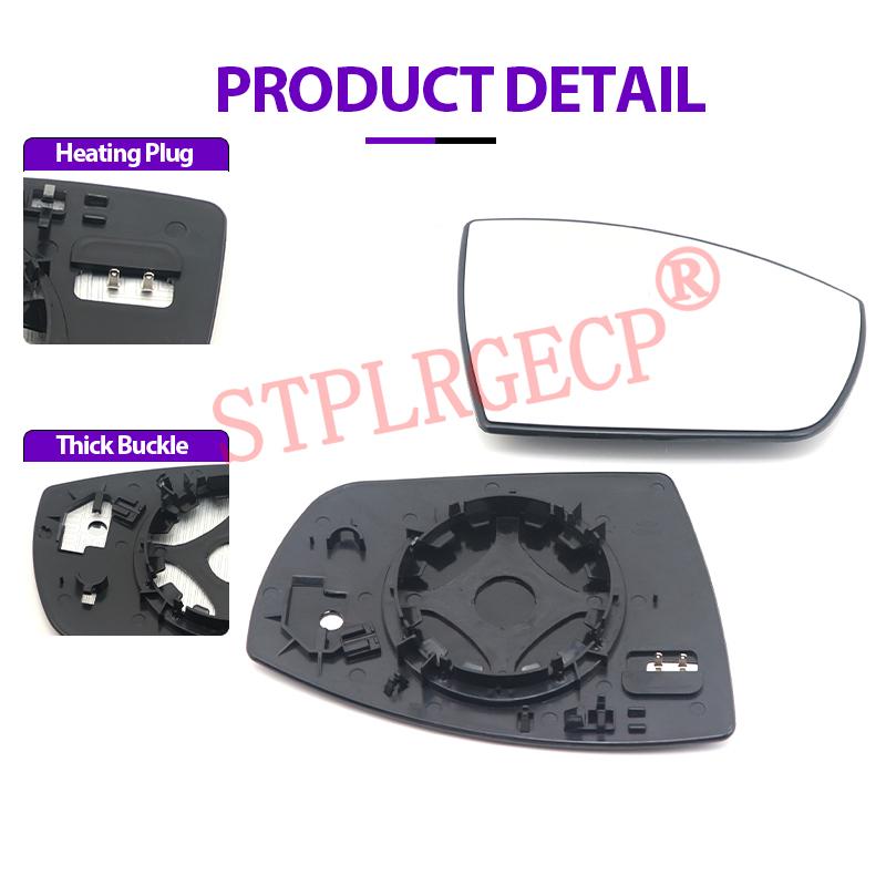 Auto Car Left Right Hand Side Door Wing Reaview Mirror Glass Heated Replacement for Ford Escape 13-16 Kuga EcoSport 13-20