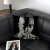 T-Tupac Shakurr Rapper Cushion Cover Natural Linen Organic Fabric Double-Sided Printing Sofa Home Decor Gift Pillow Case