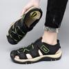 FashionSummer New Men Sandals New Design Men's Beach Sandals Breathable Casual Flat Walking Shoes Outdoor Luxury Brand Sandals Size 48