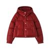 Padded women's short hooded jacket 2025 new winter thickened design padded jacket