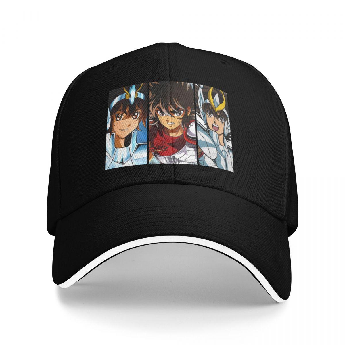 

Baseball Caps Saint Seiya Anime (2) Customized Unisex Women Sport Summer Caps One Size