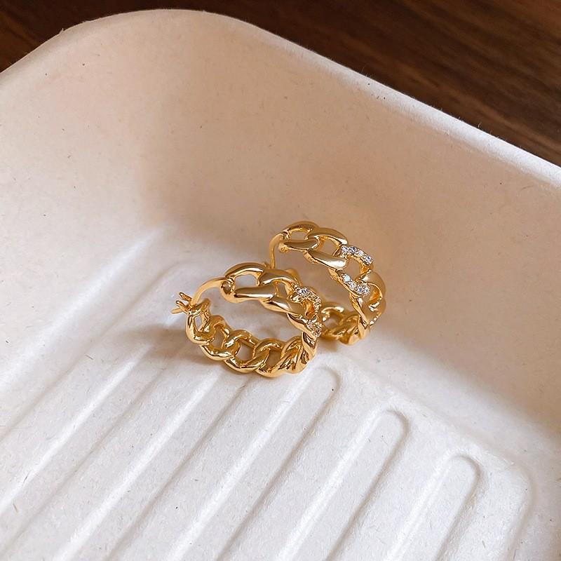 Metal smooth geometric earrings casual simple versatile earrings earrings women