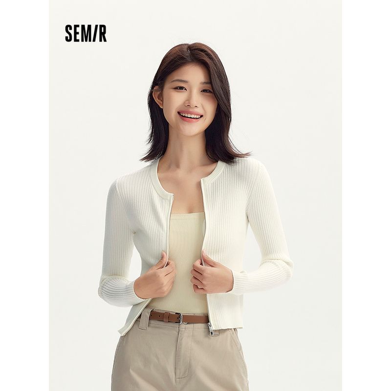 

Senma Вязаный кардиган Женский Короткий Облегающий Утягивающий Плечо Элегантный Осенний Нежный Стиль Однотонный Круглый Вырез Топы Легче всего сочетать Olive green 40894 180/100A/XXXL