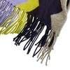 HERMES Geometric motif cashmere Scarf multicolor cashmere unisex Used