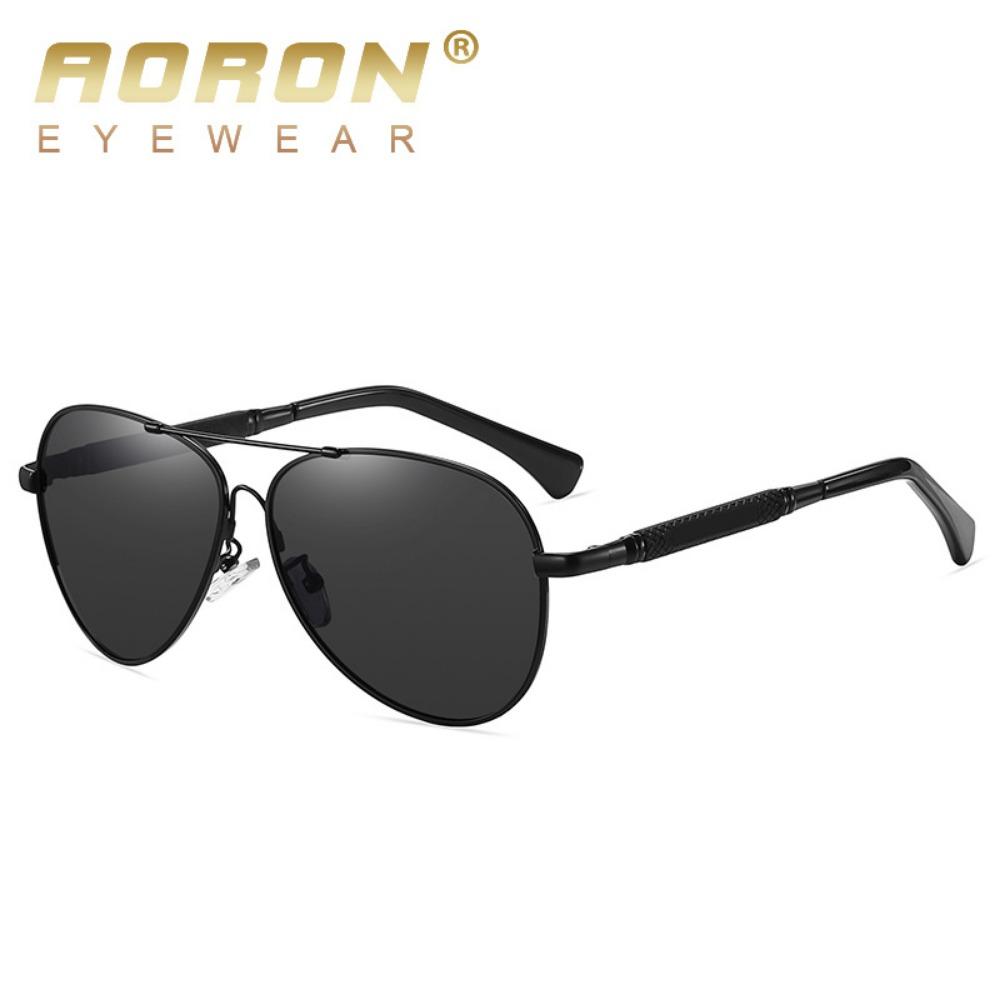aoron Polarized Sunglasses, Driving, Color-changing Sunglasses, Men's Memory Metal Night Vision Goggles