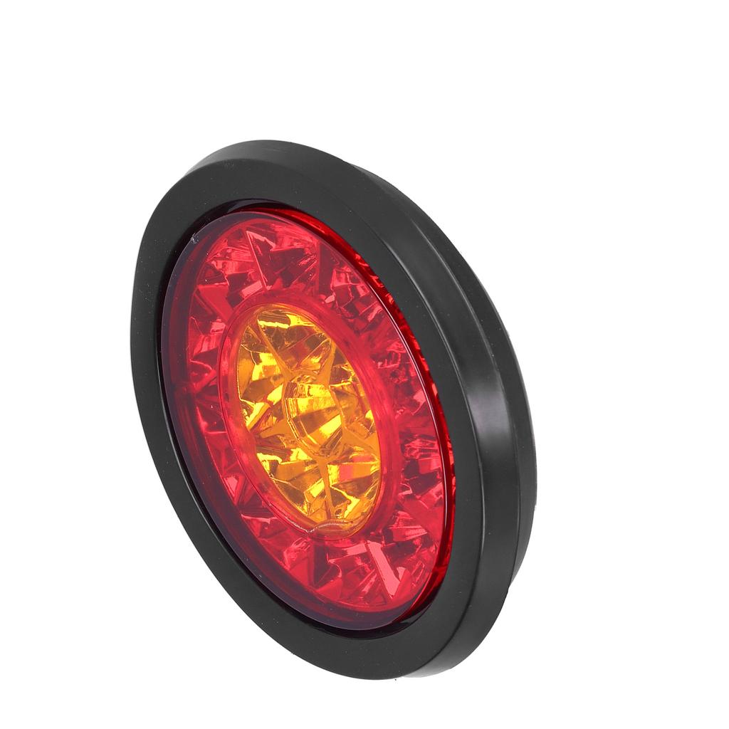 12 24V 16LED Round Taillight Red Yellow Light Color Turn Signal for Trailer Trucks Caravan RV