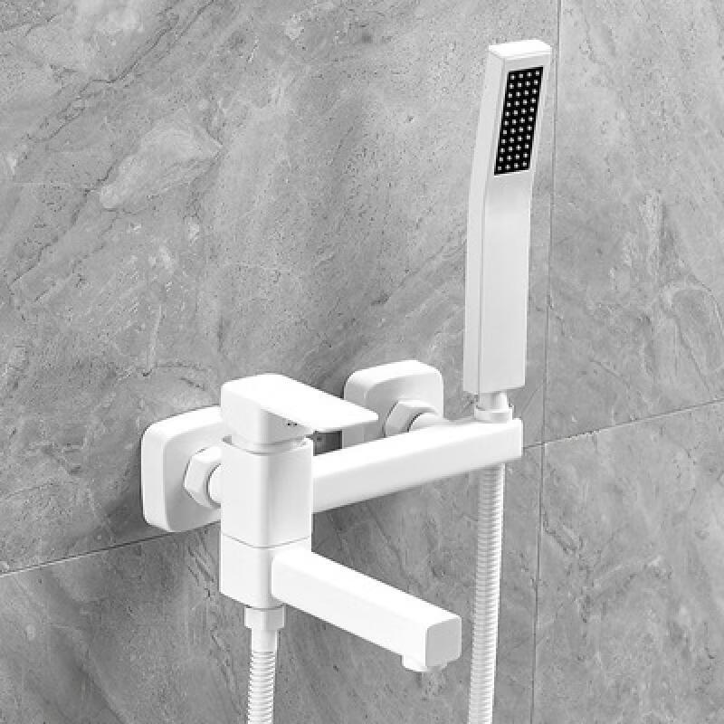 Yi Pan Wall-Mounted Bathtub Faucet with Shower Set