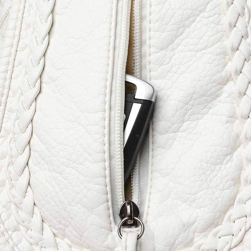 Rucsac mic multifuncțional pentru piept, geantă de umăr din PU, rucsac pentru femei