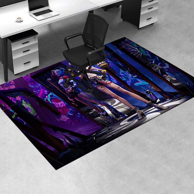 

Quinn s Chaos: Unique T-Shirt with Quirky Design Office Mat Home Decor Office Desk Chair Rugs Chair Carpet for office Chair Mat Gift For Hal 60cm by 90cm