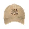 Cats Coffee Lover Baseball Cap Vintage Distressed Washed  Snapback Cap for Men Women Outdoor Activities Adjustable Caps Hat