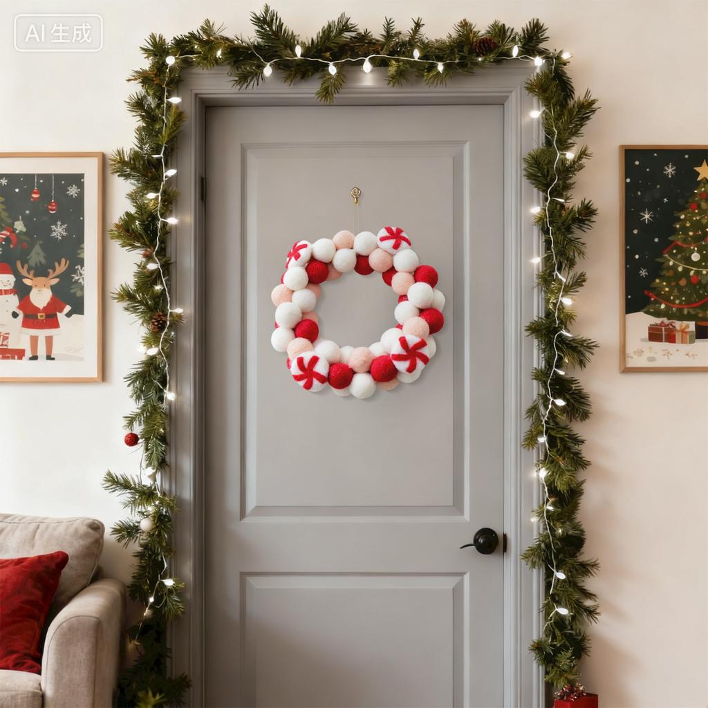 Wool Christmas Tree Decorations And Christmas Table Ornaments