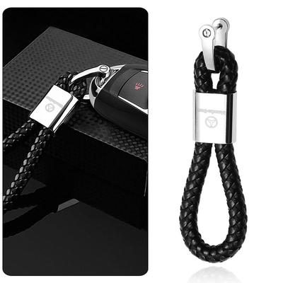 1 pieza Llavero de cuero tejido a mano Anillo de llave Accesorios para coche Para AMG C500 C200 C300 A B C E GLA CLA GLK GL ML GLE W204 W205 W203 W211