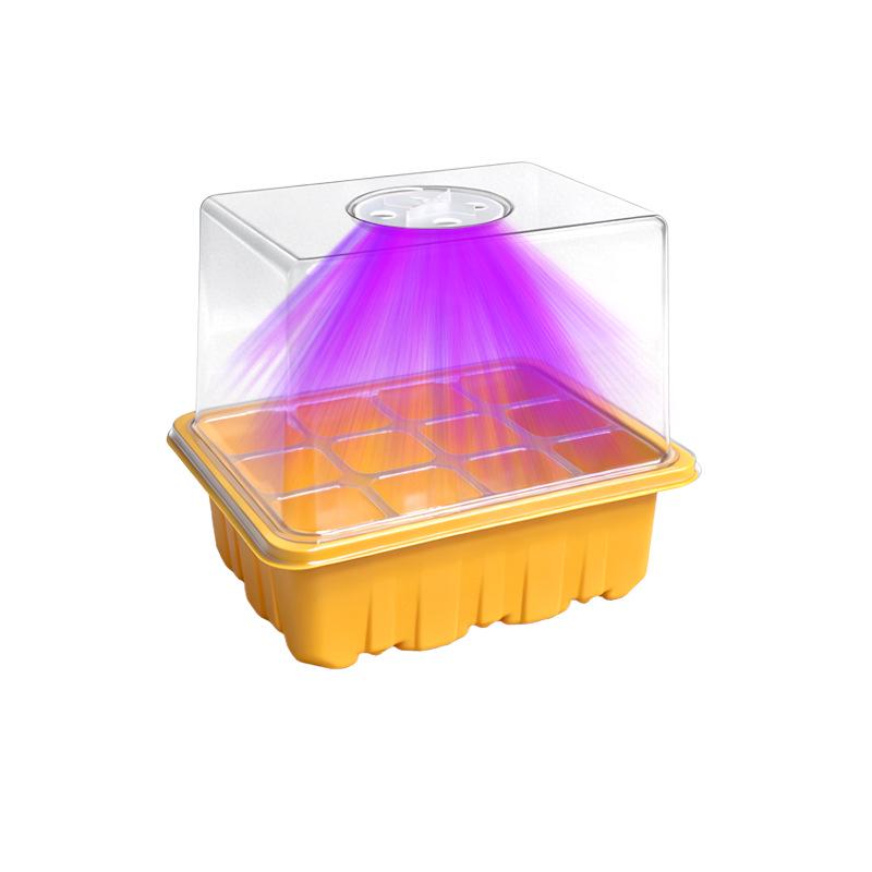 High-Lid 8-LED Multi-Function Seedling Tray - 6/12 Cell Balcony Home Cultivation Box