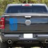 Distressed Vertical Striped Flag Decal Weatherproof Vinyl Sticker for Car Window Laptop Water Bottle Bike Helmet Luggage