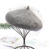 Autumn and Winter New Women's Beret Cashmere Fashion Bud Hat Trendy Versatile Casual Soft Girl Painter Hat