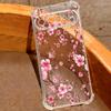 Pink Flowers Pattern Transparent Case For Google Pixel 9 Pro 9A Pixel 9 Pro XL Clear Shockproof Anti-Fall TPU Soft Phone Cover