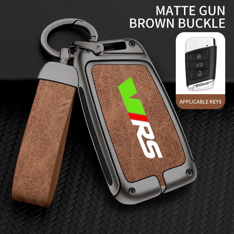 Dclaq2 For Skoda VRS Octavia 1 2 3 Rapid Kodiaq Karoq RS Fabia Kamiq Superb Zinc Alloy Car Remote Smart Key Case Cover Auto Accessories