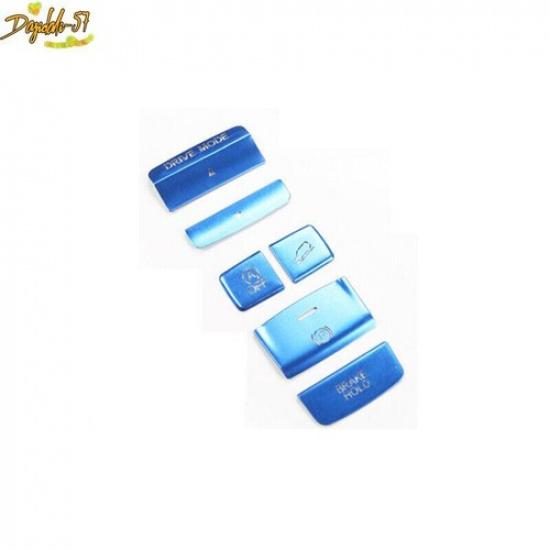 Blue Aluminum Console Gear Shift Button Cover Trim Fit For Honda CRV CR-V 23-24