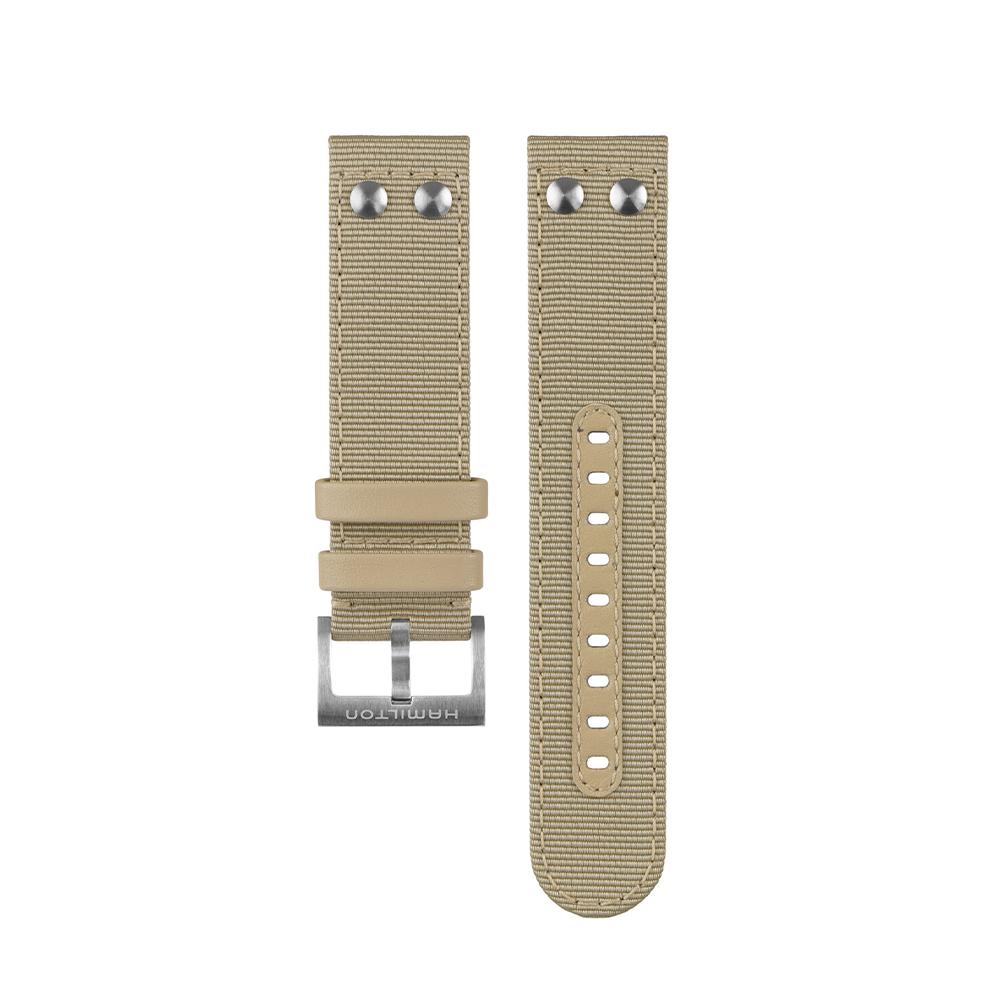 [Hamilton] Beige Two-piece Strap 22mm H6007791021