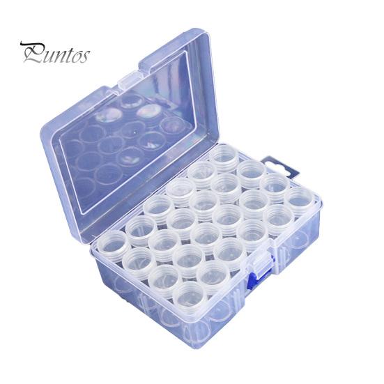 

1 комплект, полипропиленовый ящик для хранения алмазной живописи широкого применения, портативный ящик для хранения ногтей с защитой от царапин, инструмент для рукоделия 2