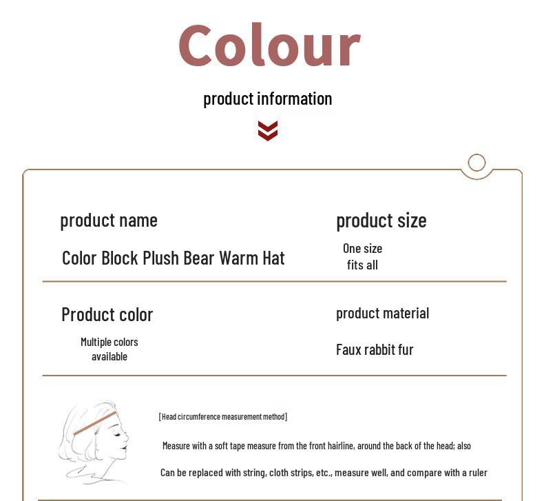 Women's Cozy Fluffy Teddy Bear Hat and Scarf One-Piece with Ear Protection