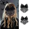 Bat Embroidery Halloween Hair Clip Bowknot Hair Accessories Spring Hair Clip  Cosplay Events