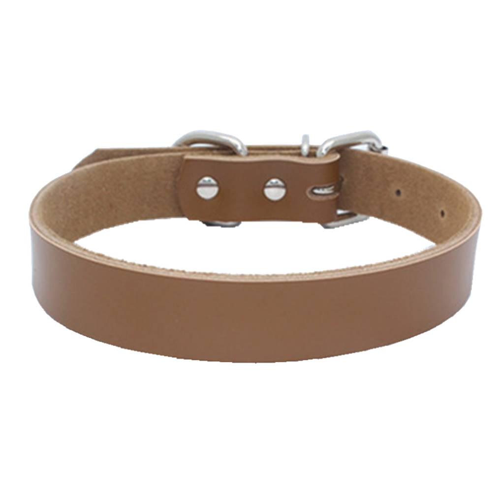 DIY Personalized Adjustable Pet Dog Leather Collar Puppy Cat Buckle Neck Strap