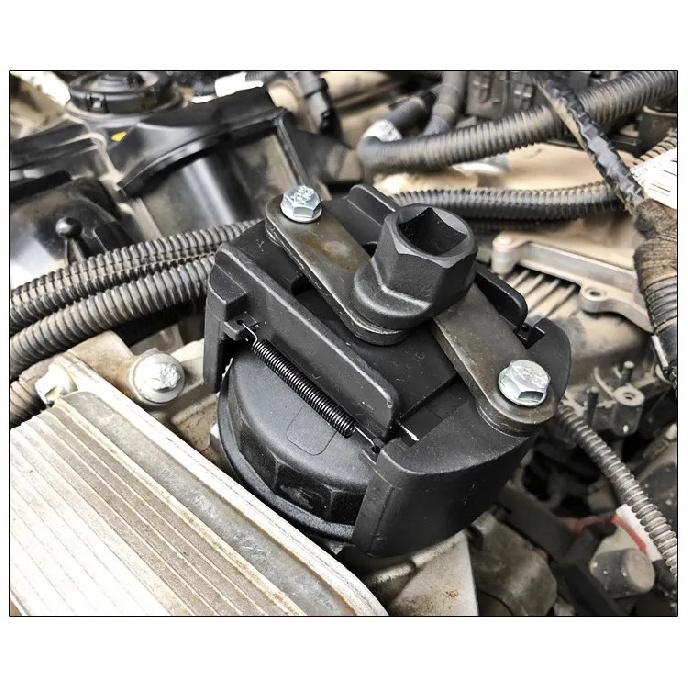 60-80mm Car Oil Filter Wrench Fuel Filter Removal Cast Steel Spanner Adjustable Removal Tool Universal Automotive Accessories