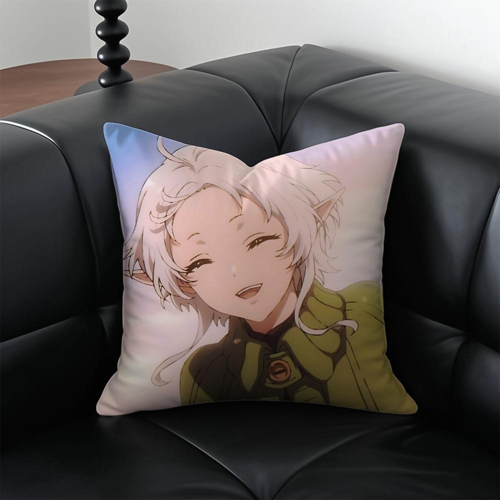 Anime MMushoku Tensei Cushion Cover Pillow Case Antidustmite Invisible zipper silky plush cushion