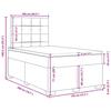 VidaXL Sommier à lattes de lit avec matelas Gris foncé 120x200cm Tissu 3290456