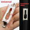 Aluminum Alloy Kitchen Balcony Sliding Buckle Lock Seat Screw Sliding Window Lock Seat Lock Nail Accessories