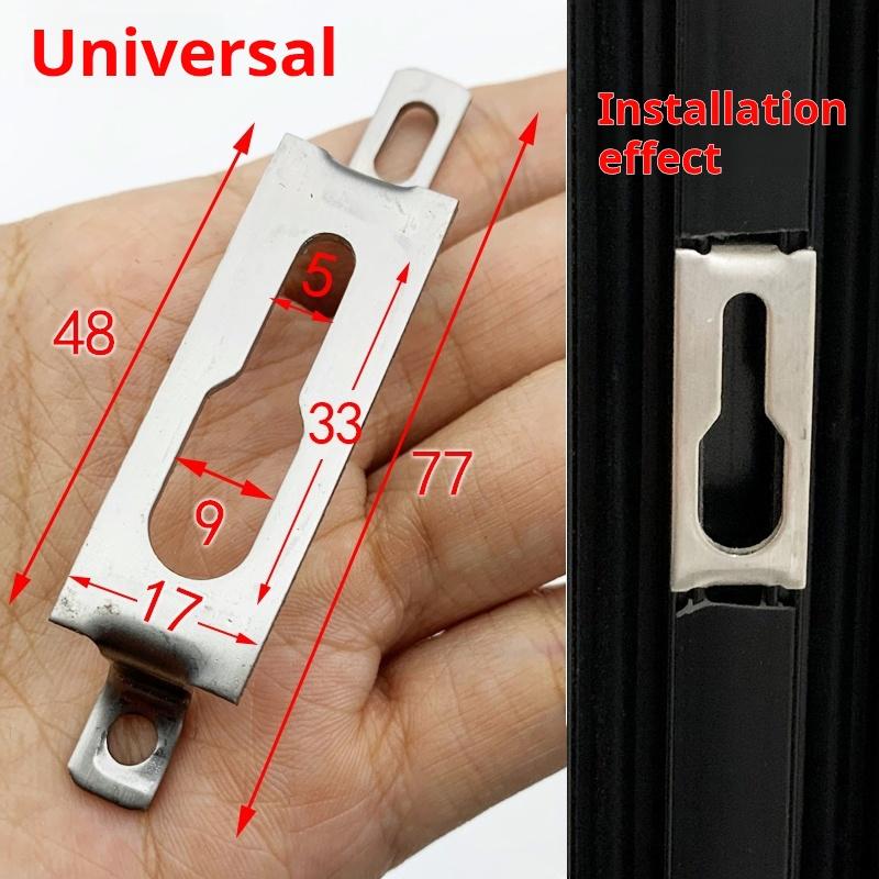 Aluminum Alloy Kitchen Balcony Sliding Buckle Lock Seat Screw Sliding Window Lock Seat Lock Nail Accessories