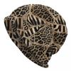 Custom Leopard And Zebra Geometric OrnaUnisexts Skullies Beanies Caps Knitted Hat Animal Leather Bonnet Hats Outdoor Ski Cap