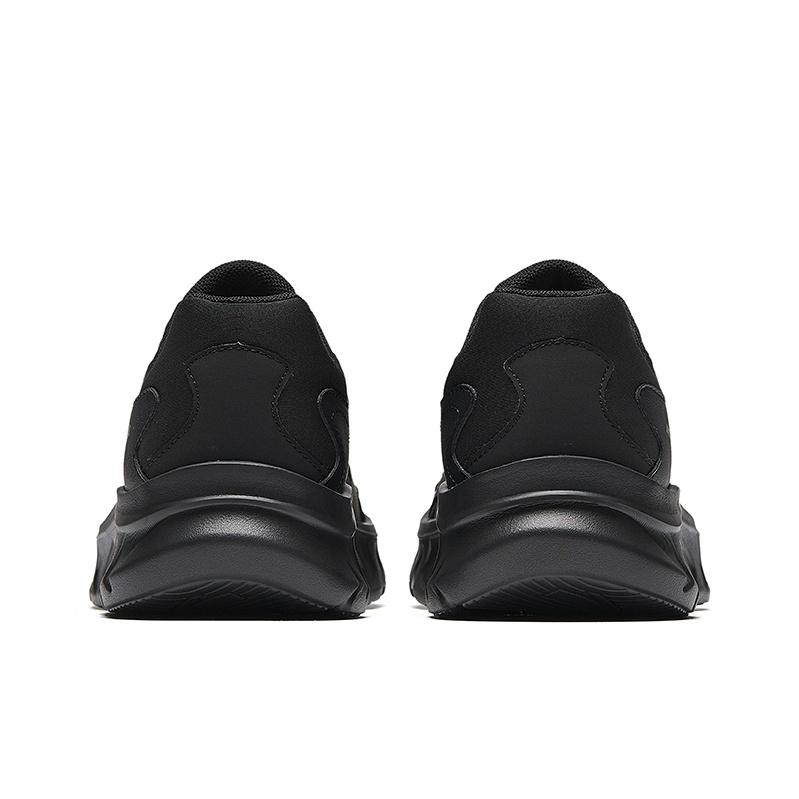 Anta Comfortable Versatile Shock Absorbing Wear Resistant Low Top Casual Running Shoes Men Sneakers Basic-Black 912545503-4