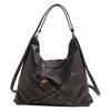 2025 new European and American fashion locomotive bag oil wax punk style shoulder tote bag large capacity oblique span bag trendy bags