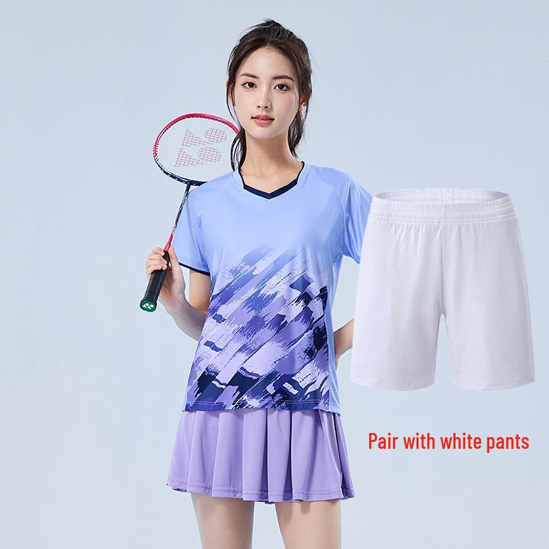 Quick-Dry Breathable Badminton & Volleyball Unisex Training Uniform Set with Printed Numbers