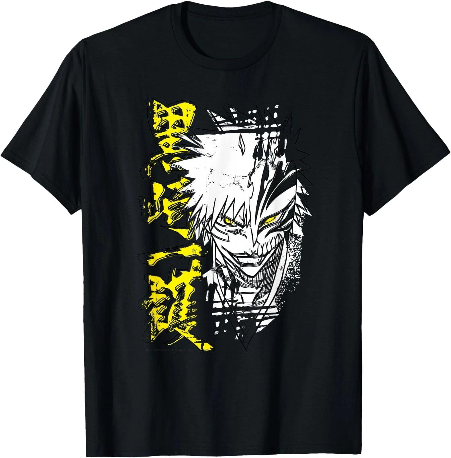 Bleach Ичиго Холлоу Контурный Эскиз Аниме Футболка M