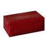 Yousheng PU Leather Tissue Box, with Smooth Paper Outlet Opening, Soft Rounded Weaving Surface Tissue Holder for Home