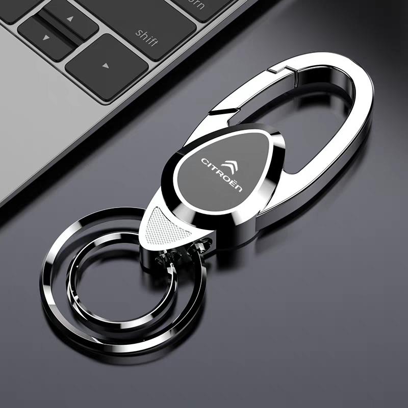 Metal Buckle Keychain Climbing Hook Car Key Ring Accessories for Citroen C5 DS3 Berlingo Xsara C4 C3 C2 C1 Grand Picasso Jumper