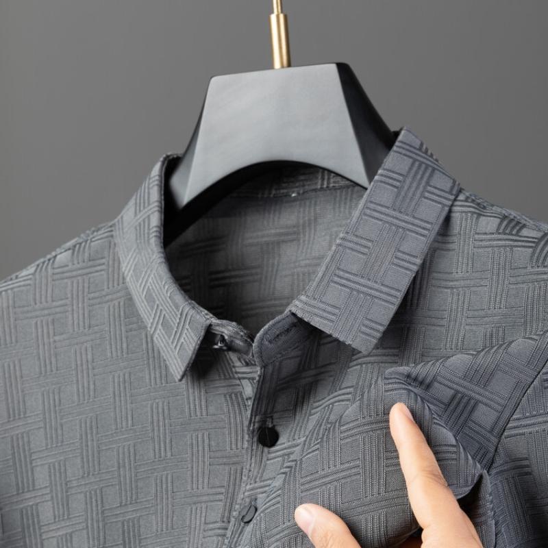 High quality short sleeve men's polo shirt summer fashion high-end texture luxurious design soft breathable casual T-shirt