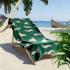 Dachshund Dog Pattern Green Towel Beach towel quick-drying for travel outdoor sports jogging beach and swimming