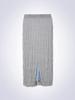 House 072C Crease Layered Skirt Light Gray