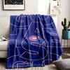 Montreal Canadiens Theme Blanket Suitable For The Sofa Camping And Travel Made Of Soft Flannel Material An Ideal Gift For Occasions Such As Birthdays 