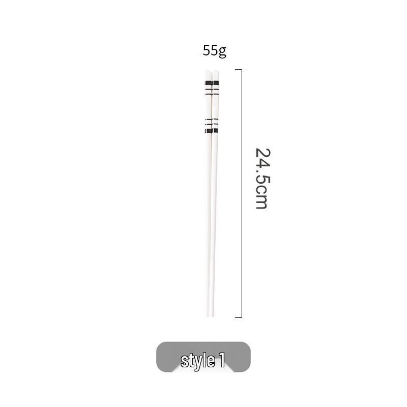 Black and White Ceramic Chopsticks