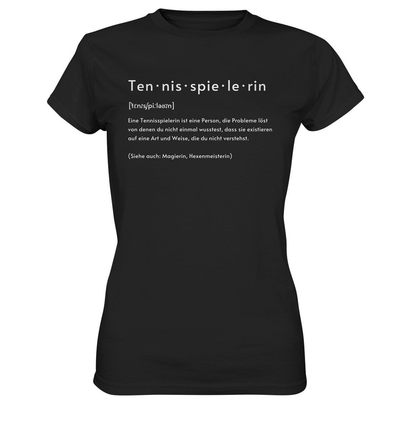 T Shirt Tennis Player Definition Tennis Gift - Personalizable Premium T-Shirt 2XL
