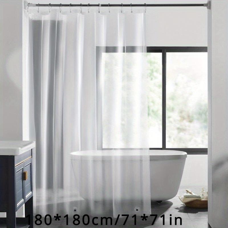 Transparent Shower Curtain Liner, Lightweight, Waterproof Shower Curtain for Bathrooms